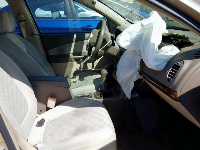 1G1ZT52805F244467 - 2005 CHEVROLET MALIBU LS BEIGE photo 5