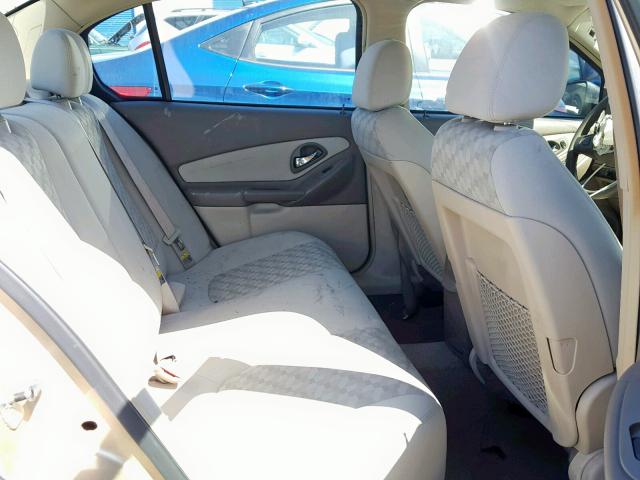 1G1ZT52805F244467 - 2005 CHEVROLET MALIBU LS BEIGE photo 6