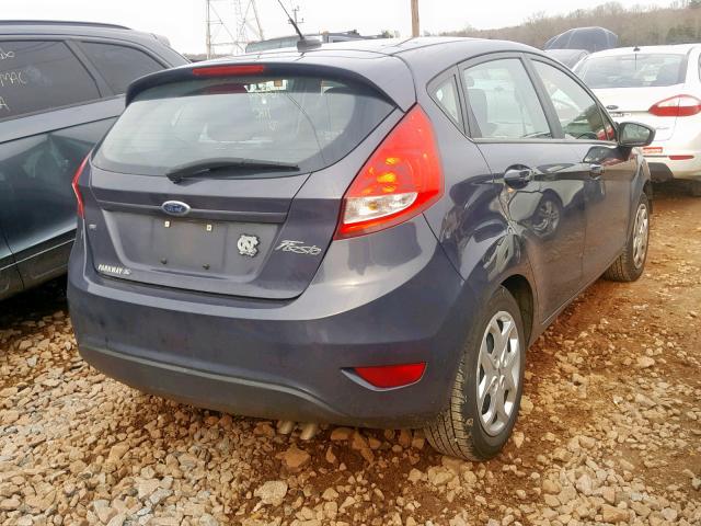 3FADP4EJ7CM171423 - 2012 FORD FIESTA SE BLUE photo 4