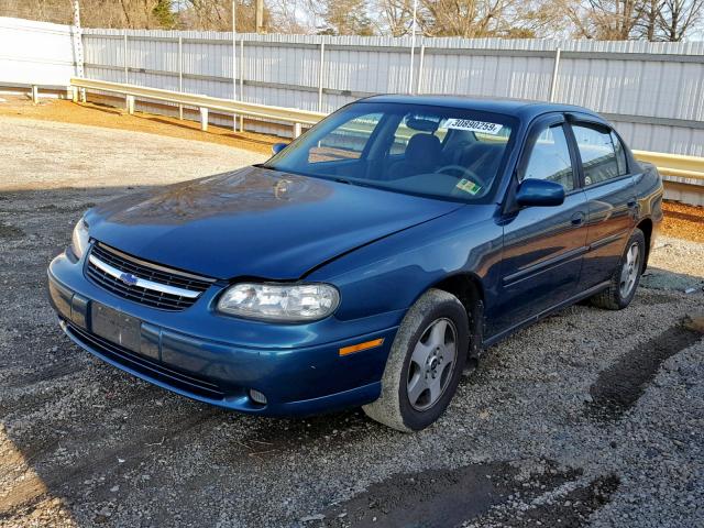 1G1NE52J12M620130 - 2002 CHEVROLET MALIBU LS GREEN photo 2