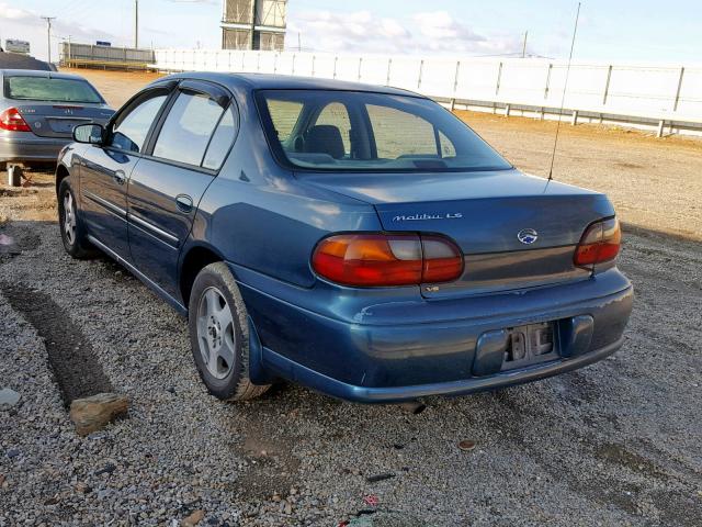 1G1NE52J12M620130 - 2002 CHEVROLET MALIBU LS GREEN photo 3