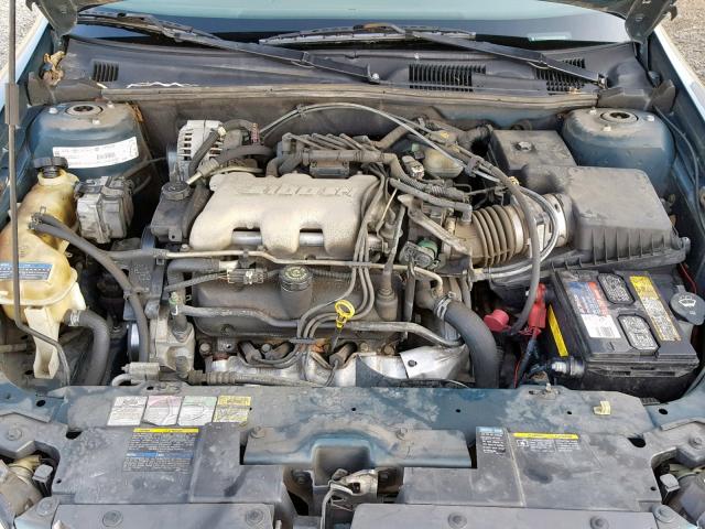 1G1NE52J12M620130 - 2002 CHEVROLET MALIBU LS GREEN photo 7