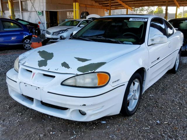 1G2NV12E2YM814679 - 2000 PONTIAC GRAND AM G WHITE photo 2