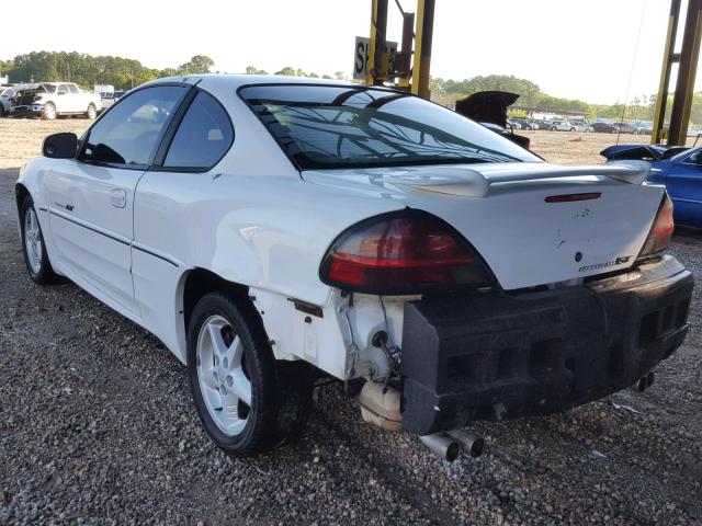 1G2NV12E2YM814679 - 2000 PONTIAC GRAND AM G WHITE photo 3