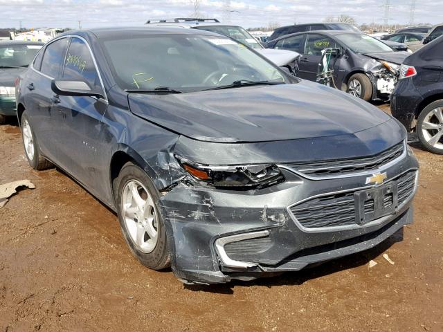 1G1ZB5ST0JF168363 - 2018 CHEVROLET MALIBU LS GRAY photo 1