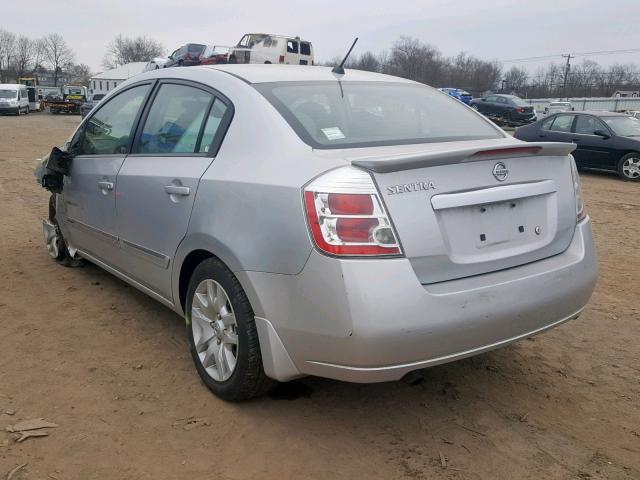 3N1AB6AP5CL704962 - 2012 NISSAN SENTRA 2.0 GRAY photo 3