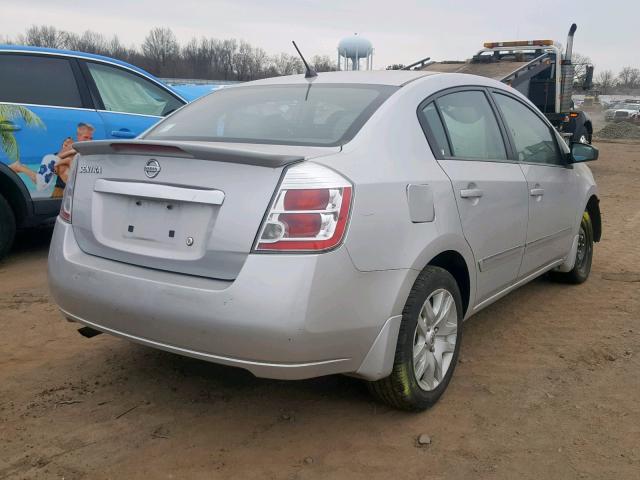 3N1AB6AP5CL704962 - 2012 NISSAN SENTRA 2.0 GRAY photo 4