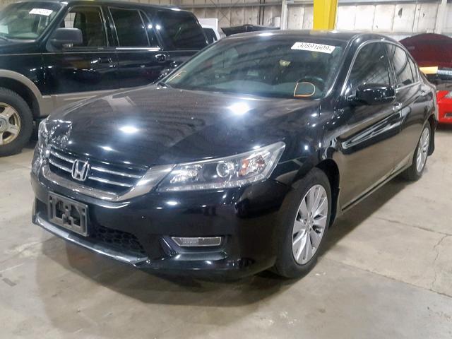 1HGCR3F8XDA025376 - 2013 HONDA ACCORD EXL BLACK photo 2