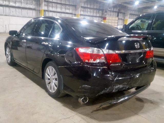 1HGCR3F8XDA025376 - 2013 HONDA ACCORD EXL BLACK photo 3