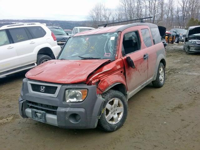 5J6YH27553L024557 - 2003 HONDA ELEMENT EX ORANGE photo 2