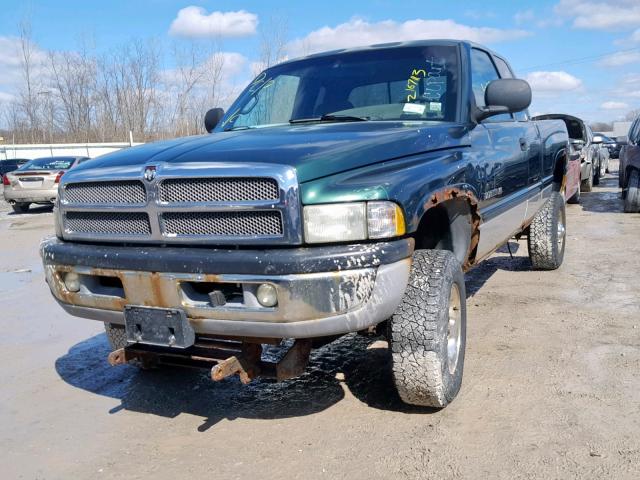 3B7KF23Z32M301889 - 2002 DODGE RAM 2500 GREEN photo 2