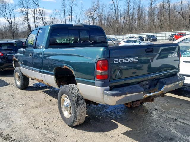 3B7KF23Z32M301889 - 2002 DODGE RAM 2500 GREEN photo 3