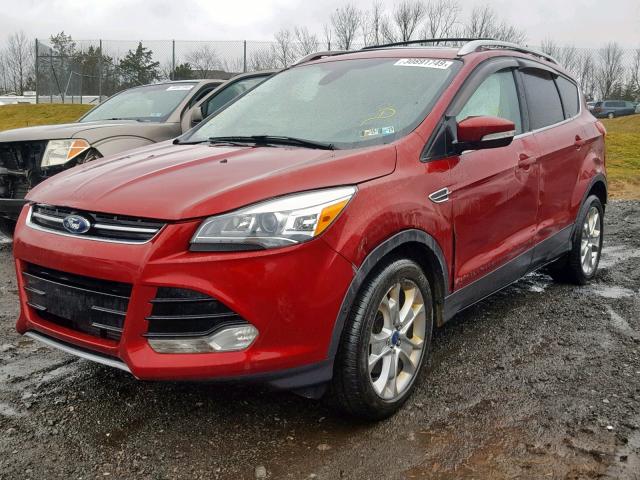 1FMCU9J91EUA49917 - 2014 FORD ESCAPE TIT RED photo 2