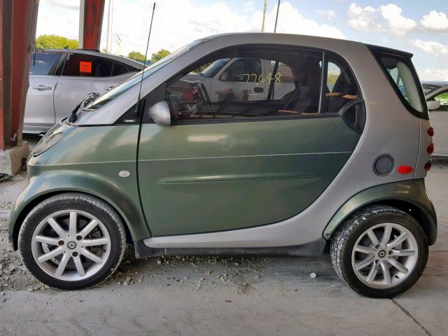 WME4503321J233424 - 2005 SMART FORTWO PAS GREEN photo 10