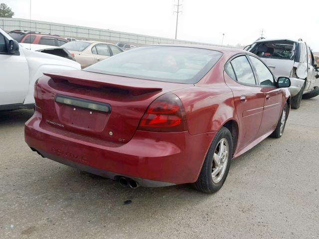 2G2WS542841352674 - 2004 PONTIAC GRAND PRIX MAROON photo 4