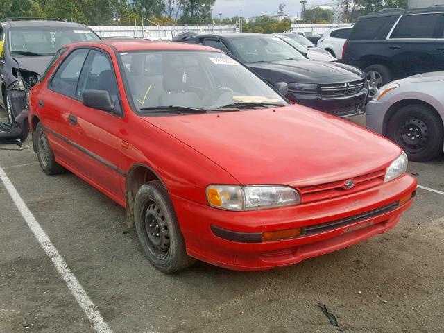 JF1GF2445PH805970 - 1993 SUBARU IMPREZA L RED photo 1