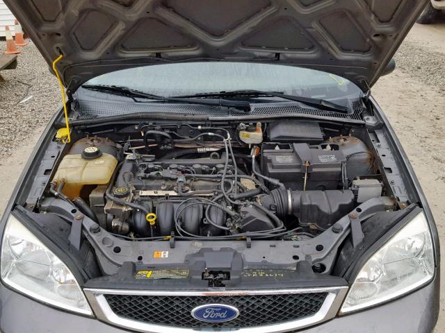 1FAHP34N67W227955 - 2007 FORD FOCUS ZX4 GRAY photo 7