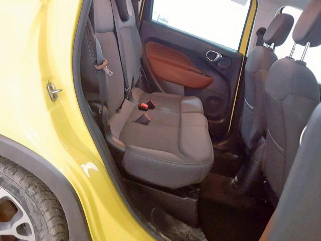 ZFBCFADH3EZ023599 - 2014 FIAT 500L TREKK YELLOW photo 6