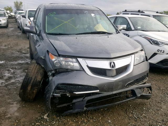 2HNYD2H79AH527532 - 2010 ACURA MDX ADVANC GRAY photo 1