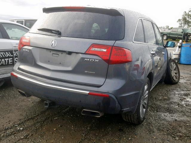 2HNYD2H79AH527532 - 2010 ACURA MDX ADVANC GRAY photo 4