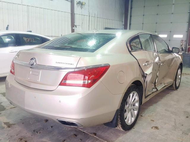 1G4GB5G34EF306124 - 2014 BUICK LACROSSE TAN photo 4