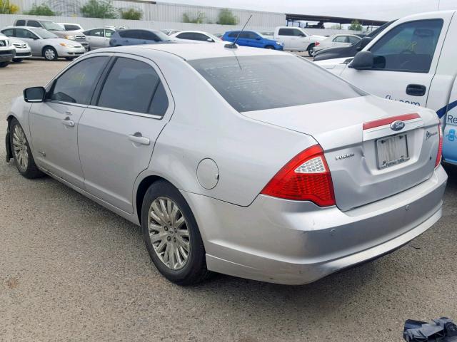 3FADP0L3XAR144827 - 2010 FORD FUSION HYB SILVER photo 3