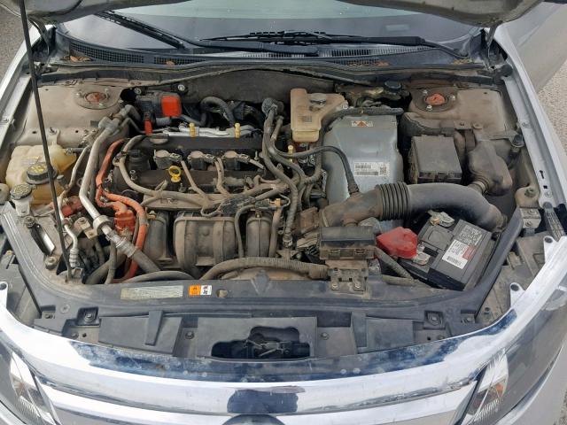 3FADP0L3XAR144827 - 2010 FORD FUSION HYB SILVER photo 7