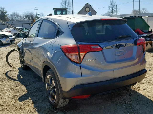 3CZRU6H5XJG714563 - 2018 HONDA HR-V EX SILVER photo 3