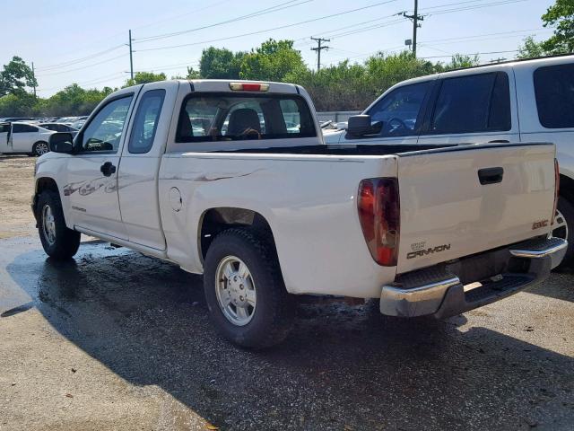 1GTCS198758215020 - 2005 GMC CANYON WHITE photo 3