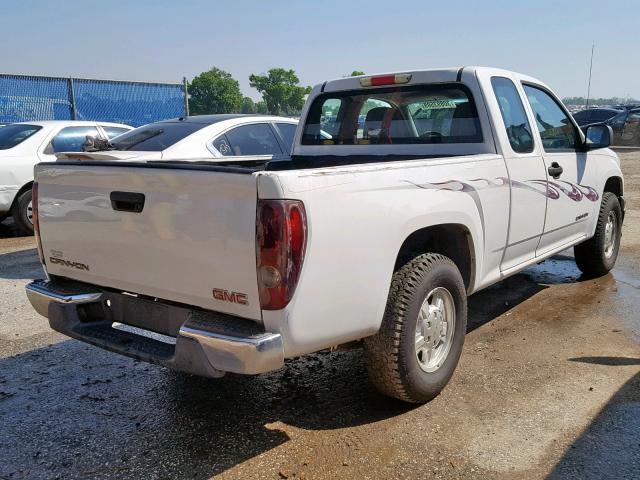 1GTCS198758215020 - 2005 GMC CANYON WHITE photo 4