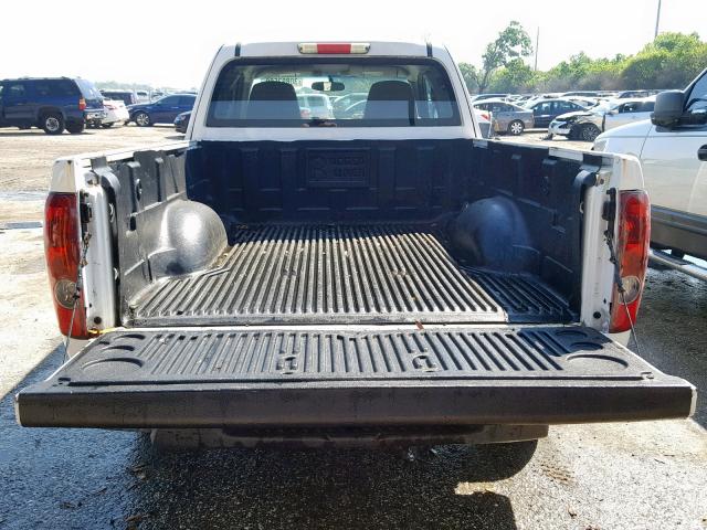 1GTCS198758215020 - 2005 GMC CANYON WHITE photo 6