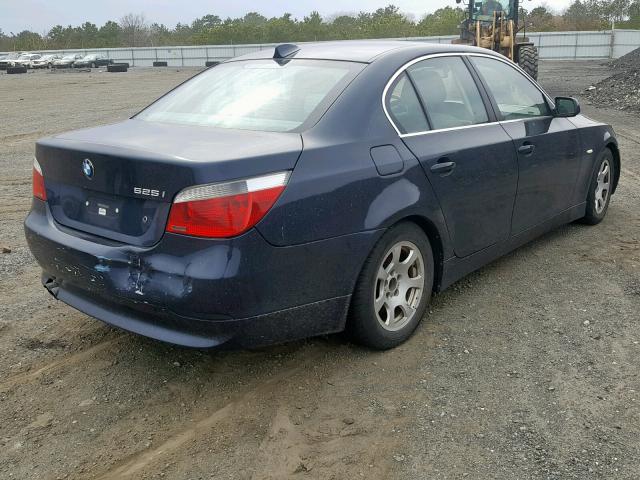 WBANA53534B172831 - 2004 BMW 525 I BLUE photo 4