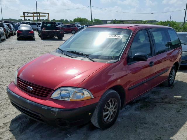 2FMZA5040YBB26563 - 2000 FORD WINDSTAR W RED photo 2