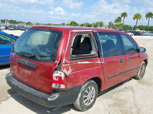 2FMZA5040YBB26563 - 2000 FORD WINDSTAR W RED photo 4