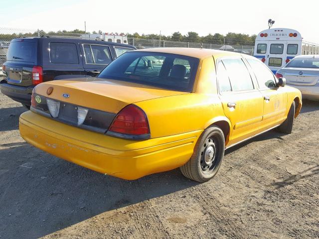 2FAFP70V18X173846 - 2008 FORD CROWN VICT YELLOW photo 4