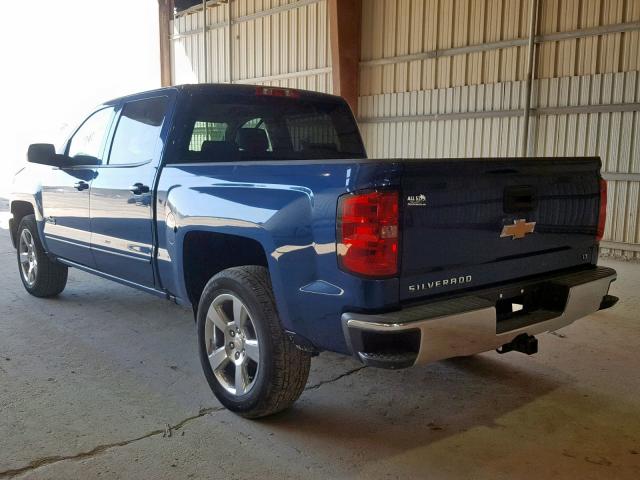 3GCPCREC9JG499035 - 2018 CHEVROLET SILVERADO BLUE photo 3
