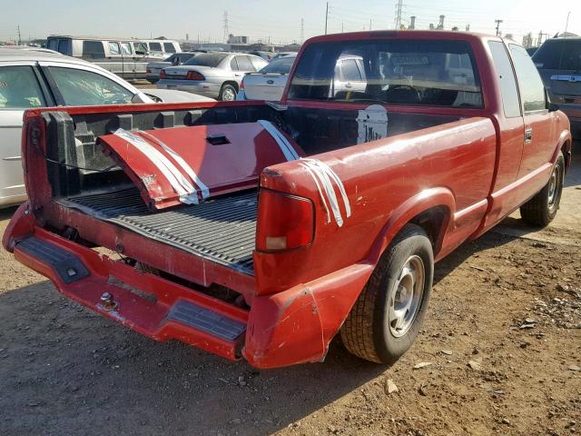 1GTCS19Z3S8539165 - 1995 GMC SONOMA RED photo 4