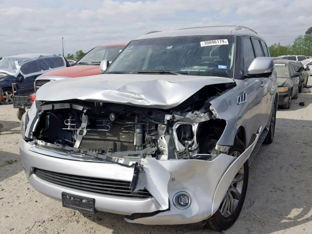 JN8AZ2NF2C9518859 - 2012 INFINITI QX56 SILVER photo 2