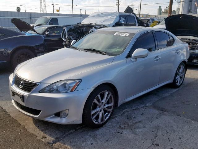 JTHBK262862009726 - 2006 LEXUS IS 250 SILVER photo 2