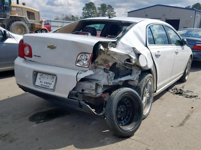 1G1ZB5EB3AF111013 - 2010 CHEVROLET MALIBU LS WHITE photo 4