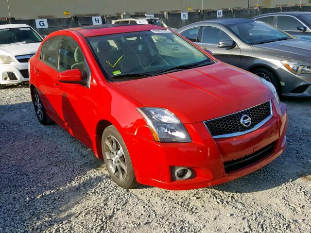 3N1AB6AP4CL706282 - 2012 NISSAN SENTRA 2.0 RED photo 1