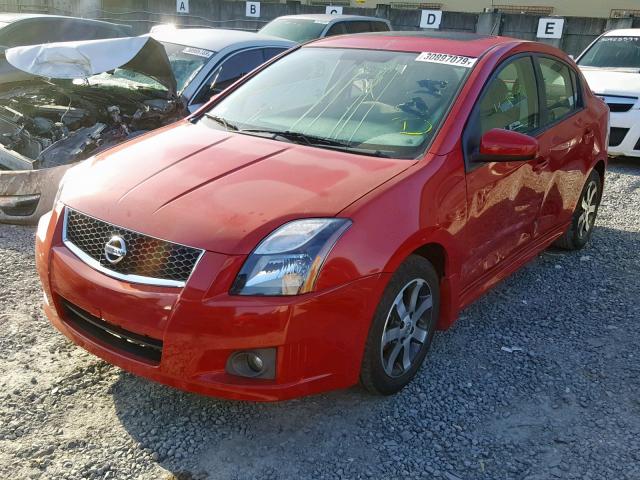 3N1AB6AP4CL706282 - 2012 NISSAN SENTRA 2.0 RED photo 2