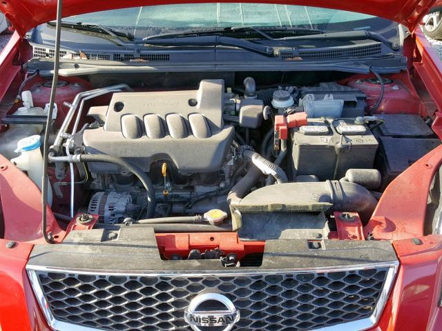 3N1AB6AP4CL706282 - 2012 NISSAN SENTRA 2.0 RED photo 7