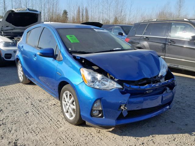 JTDKDTB31C1029091 - 2012 TOYOTA PRIUS C BLUE photo 1