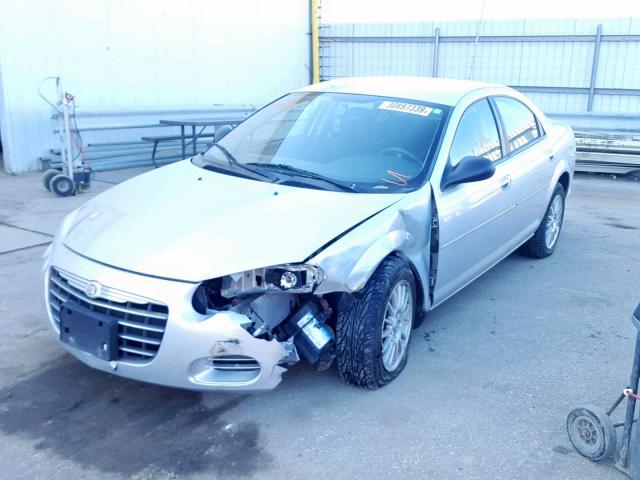 1C3EL46X14N365714 - 2004 CHRYSLER SEBRING LX SILVER photo 2