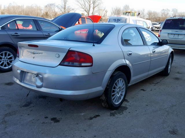 1C3EL46X14N365714 - 2004 CHRYSLER SEBRING LX SILVER photo 4