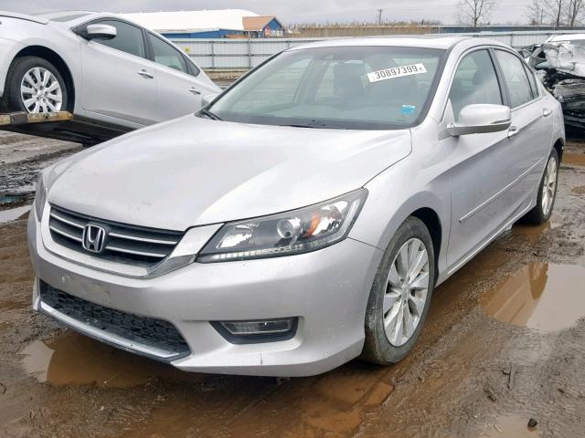 1HGCR2F82DA233763 - 2013 HONDA ACCORD EXL SILVER photo 2