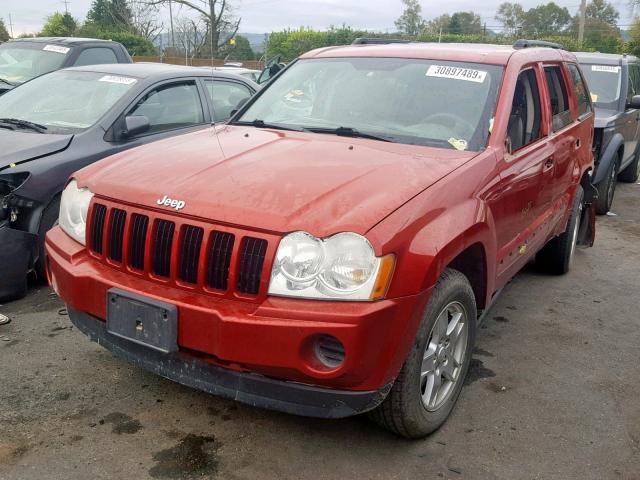 1J4GS48K66C178230 - 2006 JEEP GRAND CHER RED photo 2