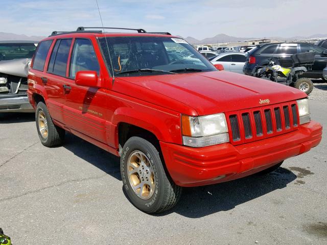 1J4GZ78S4VC737916 - 1997 JEEP GRAND CHER RED photo 1