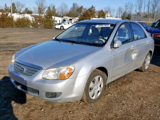 KNAFE122685501597 - 2008 KIA SPECTRA EX SILVER photo 2